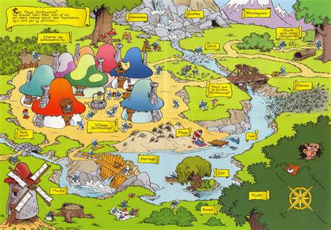 smurf village map.